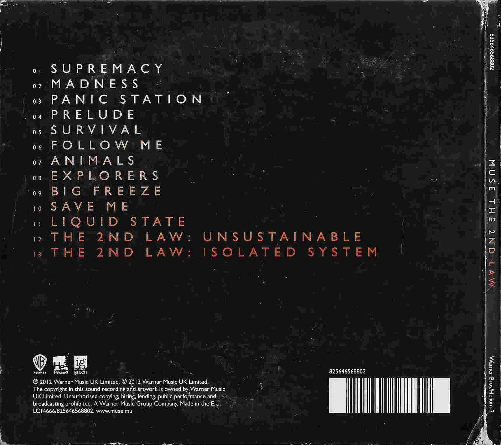 Back cover of 825646568802